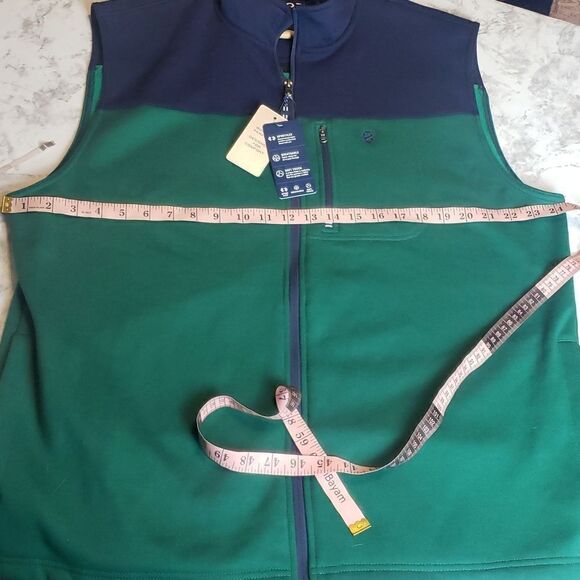 NWT IZOD Advantage Green Vest Jacket - Picture 7 of 9